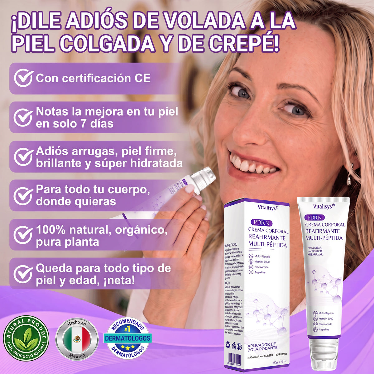 𝑹𝒆𝒄𝒐𝒎𝒆𝒏𝒅𝒂𝒅𝒐 𝙥𝙤𝙧 𝗱𝗲𝗿𝐦𝐚𝐭ó𝐥𝐨𝐠𝐨𝐬👩‍⚕️ | 🦩𝙑𝙞𝙩𝙖𝒍𝒊𝒔𝒚𝐬®𝘊𝘳𝘦𝘮𝘢 𝘔𝘢𝘴𝘢𝘫𝘦𝘢𝘥𝘰𝘳𝘢 𝘊𝘰𝘳𝘱𝘰𝘳𝘢𝘭 𝘦𝘯 𝘙𝘰𝘭𝘭-𝘖𝘯 𝘤𝘰𝘯 𝘗𝘋𝘙𝘕 𝘺 𝘔𝘶𝘭𝘵𝘪𝘱é𝘱𝘵𝘪𝘥𝘰𝘴 - 𝘈𝘯𝘵𝘪𝘦𝘯𝘷𝘦𝘫𝘦𝘤𝘪𝘮𝘪𝘦𝘯𝘵𝘰, 𝘙𝘦𝘢𝘧𝘪𝘳𝘮𝘢𝘯𝘵𝘦 𝘺 𝘌𝘧𝘦𝘤𝘵𝘰 𝘓𝘪𝘧𝘵𝘪𝘯𝘨, 𝑈𝑛𝑖𝑓𝑖𝑐𝑎 𝑒𝑙 𝑇𝑜𝑛𝑜, 𝑇𝑟𝑎𝑡𝑎𝑚𝑖𝑒𝑛𝑡𝑜 𝑝𝑎𝑟𝑎 𝐴𝑐𝑛é 𝑦 𝑀𝑎𝑛𝑐ℎ𝑎𝑠 𝑂𝑠𝑐𝑢𝑟𝑎𝑠, 𝐸𝑙𝑖𝑚𝑖𝑛𝑎𝑐𝑖ó𝑛 𝑑𝑒 𝑉𝑒𝑟𝑟𝑢𝑔𝑎𝑠 𝑦 𝐿𝑢𝑛𝑎𝑟𝑒𝑠.🐣