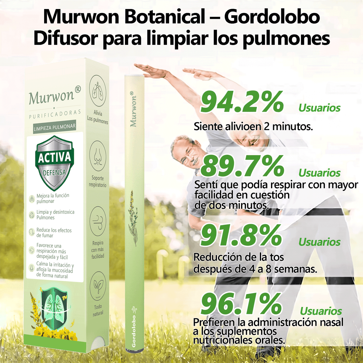 𝐓𝐢𝐞𝐧𝐝𝐚 𝐨𝐟𝐢𝐜𝐢𝐚𝐥 ✅𝐌𝐮𝐫𝑤𝗈𝒏® Difusor Botánico de Mullein para Limpieza de Pulmones (🫁 Tos, faringitis, dificultad para respirar, flema, congestión nasal, bronquitis, síntomas alérgicos, malestar pulmonar)1❤️