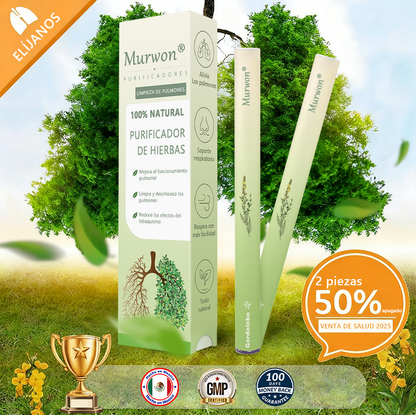 𝐓𝐢𝐞𝐧𝐝𝐚 𝐨𝐟𝐢𝐜𝐢𝐚𝐥 ✨𝐌𝐮𝐫𝑤𝗈𝒏® Difusor Botánico de Mullein para Limpieza de Pulmones (🫁 Tos, faringitis, dificultad para respirar, flema, congestión nasal, bronquitis, síntomas alérgicos, malestar pulmonar)3🎁