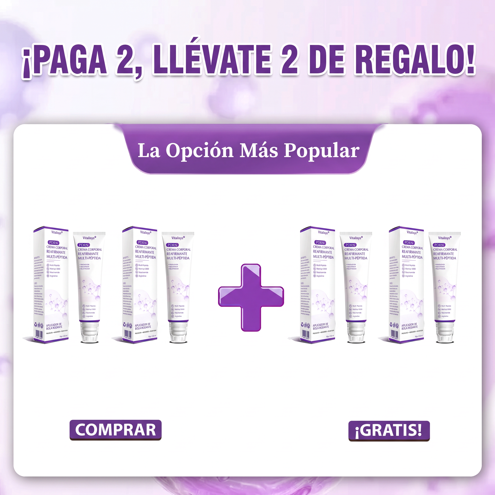 4 Cajas — Compra 2 y Llévate 2 Gratis