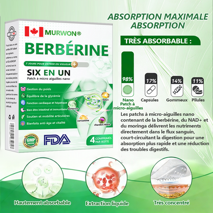 Approuvé par des experts médicaux 👩‍⚕️| 𝑴𝙐𝗥𝓦𝐎𝙉® — 𝑩𝒆𝒓𝙗é𝙧𝐢𝐧𝐞 𝟔-𝒆𝒏-𝟏 𝙋𝙖𝙩𝙘𝙝 à 𝒎𝒊𝒄𝒓𝒐𝙣𝙚𝙚𝙙𝙡𝙚𝙨 𝐧𝐚𝐧𝐨 🥦 𝑺𝒐𝒖𝒕𝒆𝒏𝒖 𝘱𝘢𝘳 𝐥𝐚 𝐬𝐜𝐢𝐞𝐧𝐜𝐞 | 𝙵𝚘𝚛𝚖𝚞𝚕𝚎 6-𝓮𝓷-1 | 𝙍é𝙨𝙪𝙡𝙩𝙖𝙩𝙨 𝚎𝚗 𝟽 𝚓𝚘𝚞𝚛𝚜 ❤️‍🩹