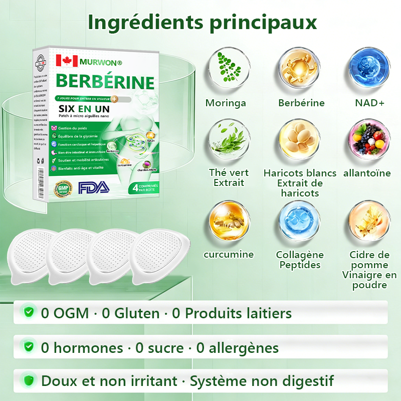 Approuvé par des experts médicaux 👩‍⚕️| 𝑴𝙐𝗥𝓦𝐎𝙉® — 𝑩𝒆𝒓𝙗é𝙧𝐢𝐧𝐞 𝟔-𝒆𝒏-𝟏 𝙋𝙖𝙩𝙘𝙝 à 𝒎𝒊𝒄𝒓𝒐𝙣𝙚𝙚𝙙𝙡𝙚𝙨 𝐧𝐚𝐧𝐨 🥦 𝑺𝒐𝒖𝒕𝒆𝒏𝒖 𝘱𝘢𝘳 𝐥𝐚 𝐬𝐜𝐢𝐞𝐧𝐜𝐞 | 𝙵𝚘𝚛𝚖𝚞𝚕𝚎 6-𝓮𝓷-1 | 𝙍é𝙨𝙪𝙡𝙩𝙖𝙩𝙨 𝚎𝚗 𝟽 𝚓𝚘𝚞𝚛𝚜 ❤️‍🩹