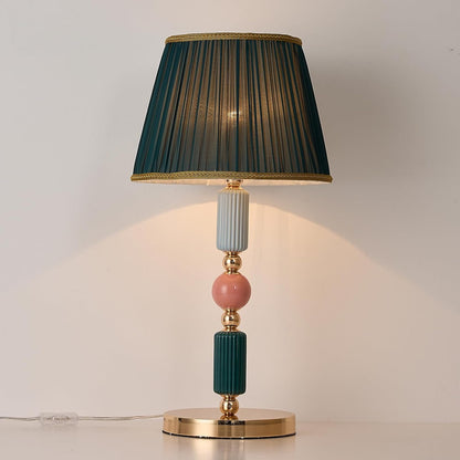 Lampe de table moderne avec abat-jour en verre blanc laiteux, lampe de bureau en métal avec cordon d’alimentation et interrupteur à prise, pour chambre et salon.