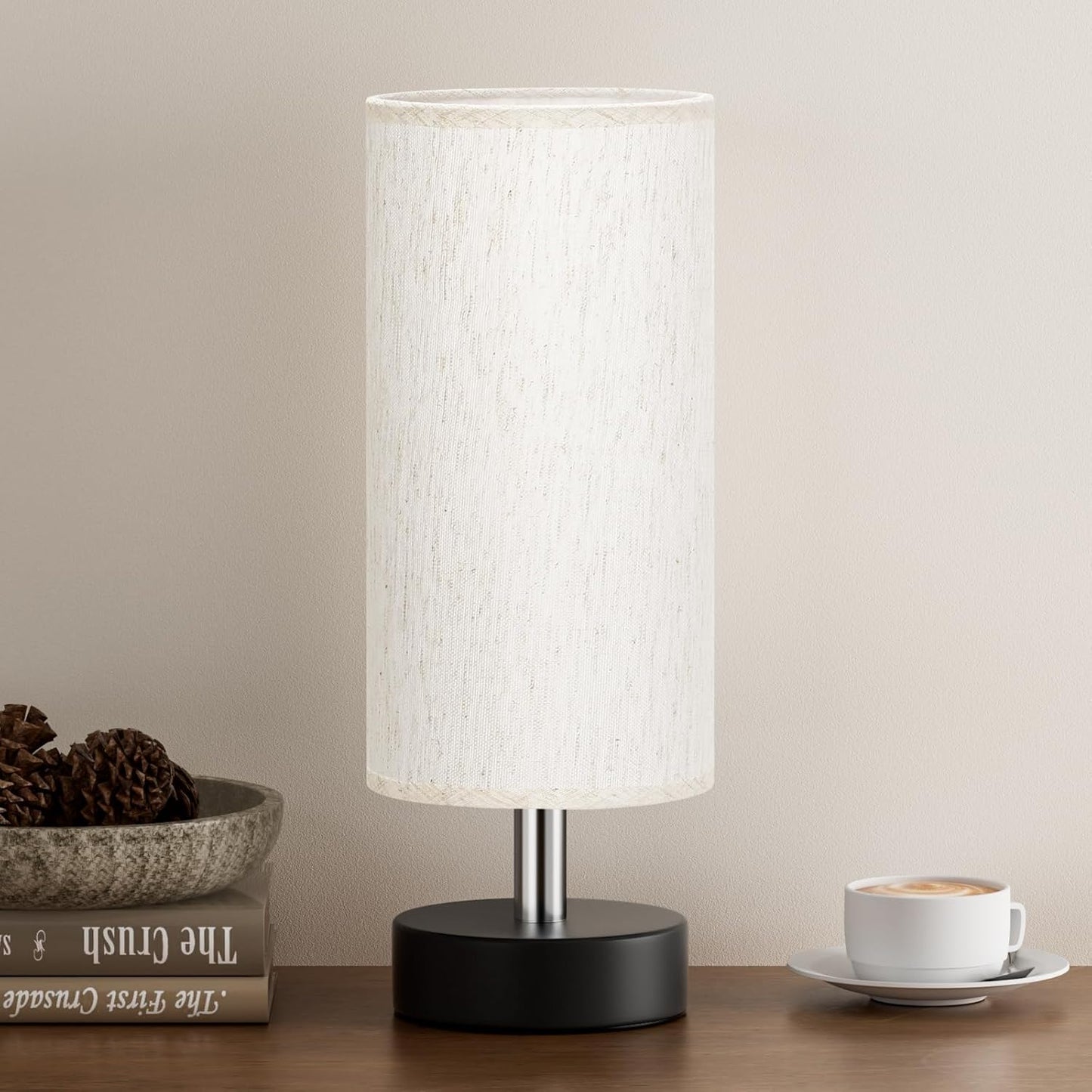 Petite lampe de chevet de table – lampe de chevet et de bureau minimaliste pour chambre, salon, bureau et dortoir.