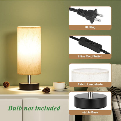 Petite lampe de chevet de table – lampe de chevet et de bureau minimaliste pour chambre, salon, bureau et dortoir.